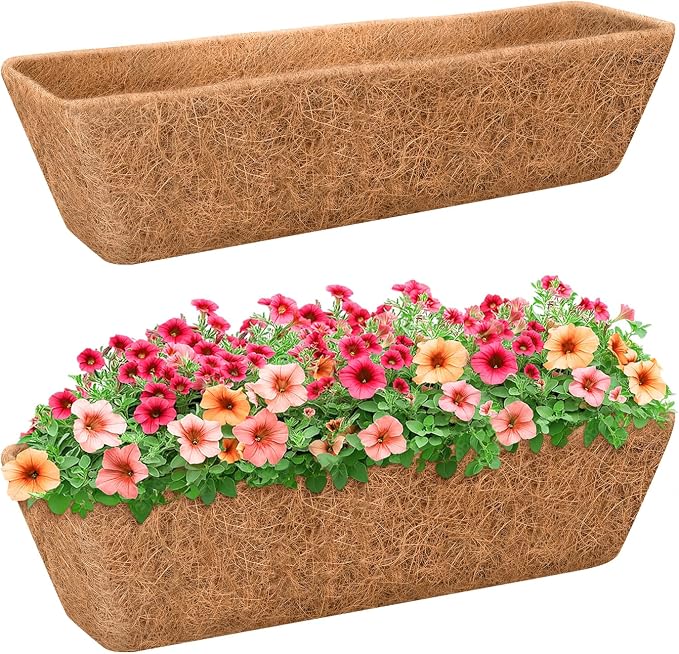 Riare 2 Pack 30 Inch Rectangle Coconut Liners by Riare