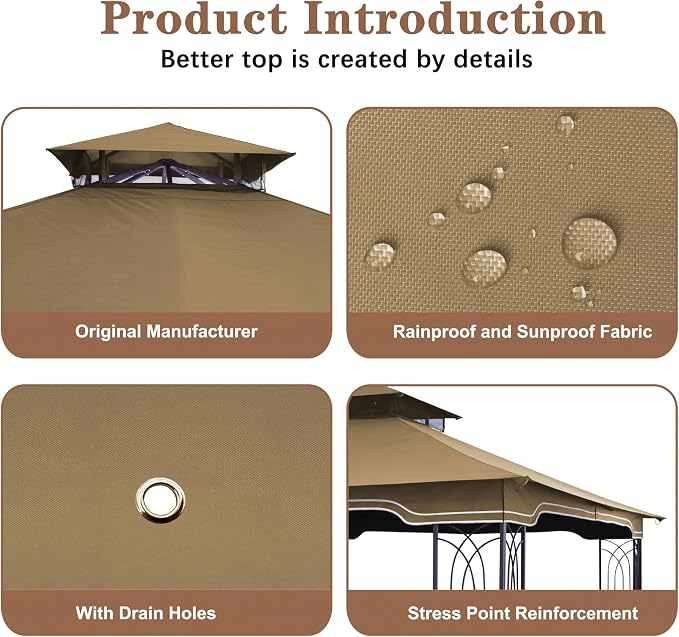 SCOCANOPY Replacement Gazebo Canopy - Image 6