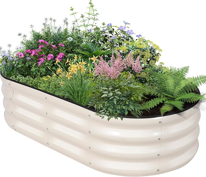 Galvanized Raised Garden Bed Outdoor by BIRDSINYARD