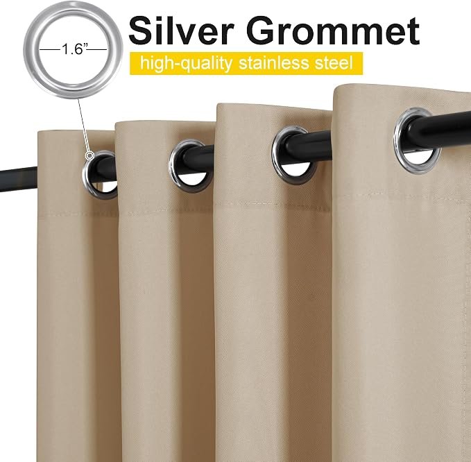 NICETOWN Canvas Outdoor Curtains - Image 4