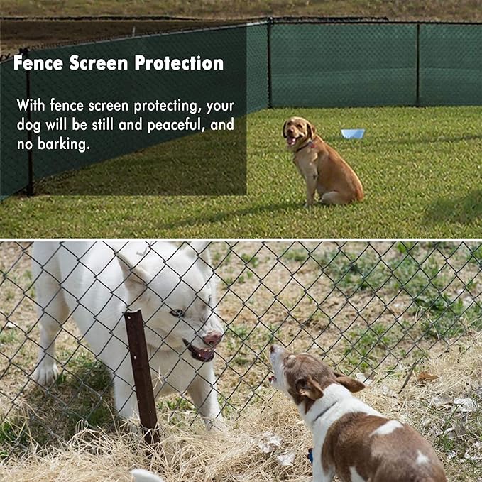 UPGRADE Privacy Fence Screen 4'x48' Dark Green Outdoor 90% Visibility Blockage - Image 7