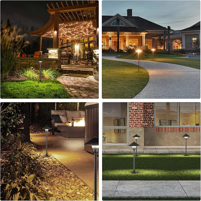 EDISHINE Low Voltage Pathway Lights, 3W 150 LM 3000K 16.5“ Tall LED Landscape - Image 6