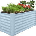 Best Choice Products 4x2x2ft Outdoor Metal Raised Garden Bed, Deep Root Box by BestChoiceProducts