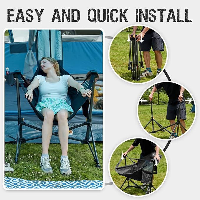 Portal Hammock Camping Chair, Portable Outdoor Swinging Chairs - Image 7
