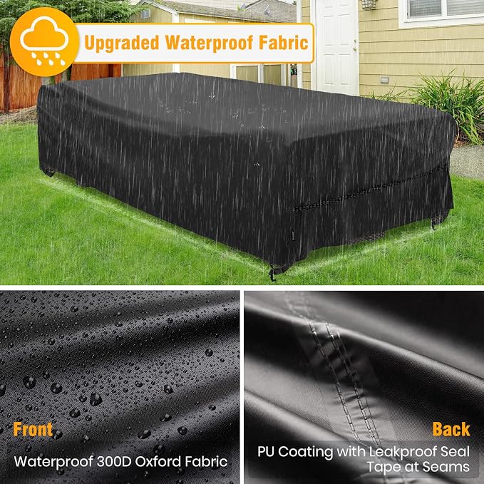 Velway Patio Furniture Cover Waterproof Outdoor Sectional Sofa Set Covers - Image 3