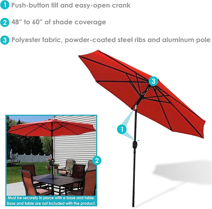 Sunnydaze Outdoor Patio Umbrella - Image 2