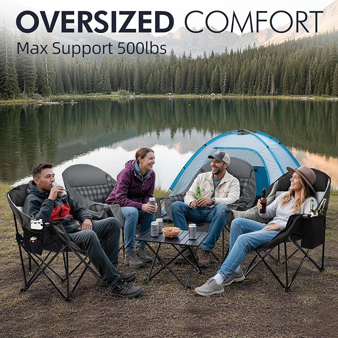 Oversized Camping Chair for Adults - Image 2