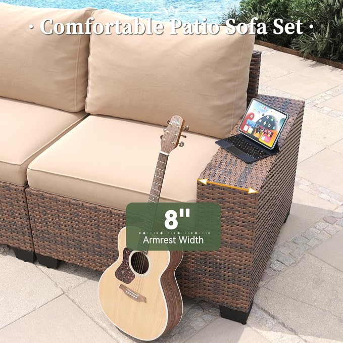Aoxun 7 Piece Patio Furniture Set - Image 9