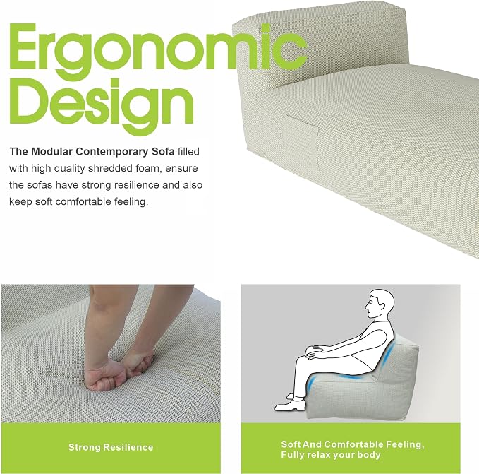 Outdoor Bean Bag Lounger Chair, Big Comfy Outdoor Daybed - Image 5