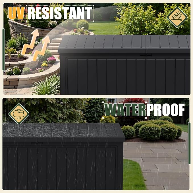 JUMMICO 270 Gallon Outdoor Storage Deck Box - Image 4