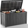 180 Gallon Outdoor Deck Box, Lockable Waterproof Outdoor Storage Boxes by MAIUSCOLI