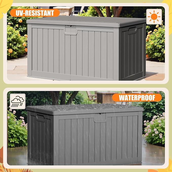 Devoko 240 Gallon Double-Wall Deck Box - Image 4