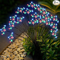 Solar Garden Lights 2 Pack Waterproof Solar Swaying Starburst Light Outdoor by Yaafen