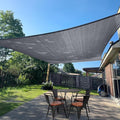 SUNLAX Sun Shade Sail 10' x 11' Dark Grey Rectangle Canopy Sail Shade Cover UV by SUNLAX