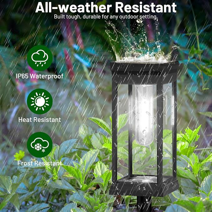 BesLowe Upgraded Solar Pathway Lights Outdoor, Super Bright Outside Lights - Image 3