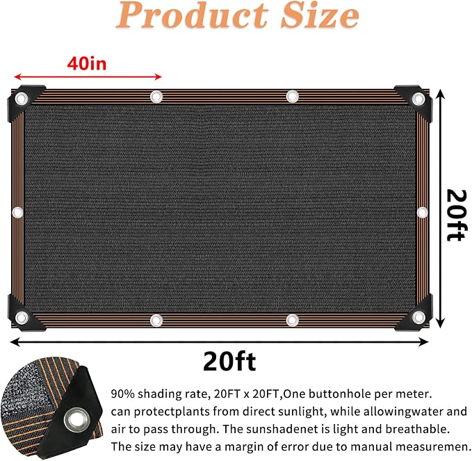 Shade Cloth - 70-90% Sunblock Net - Image 2