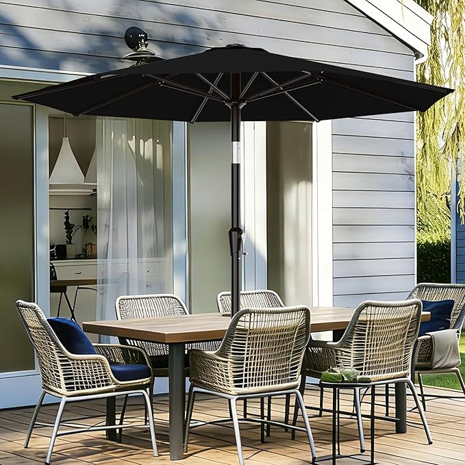 AreShark 9 FT Patio Umbrella for Outdoor, Outdoor Table Umbrella - Image 2