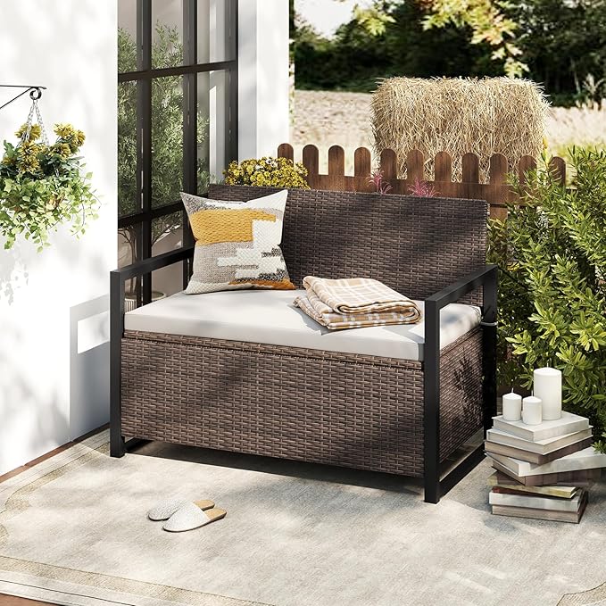 Tangkula 40 Gallon Outdoor Bench - Image 9