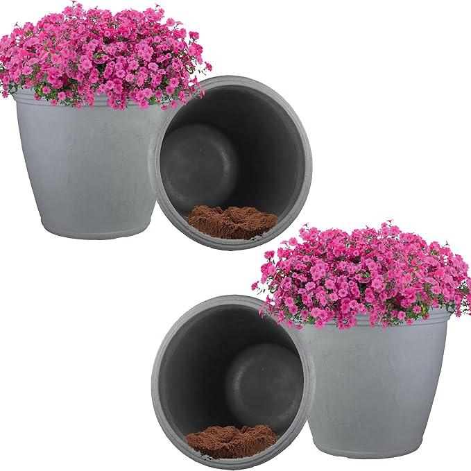 Sunnydaze 20-Inch Anjelica Large Plastic Pot by SunnydazeDecor