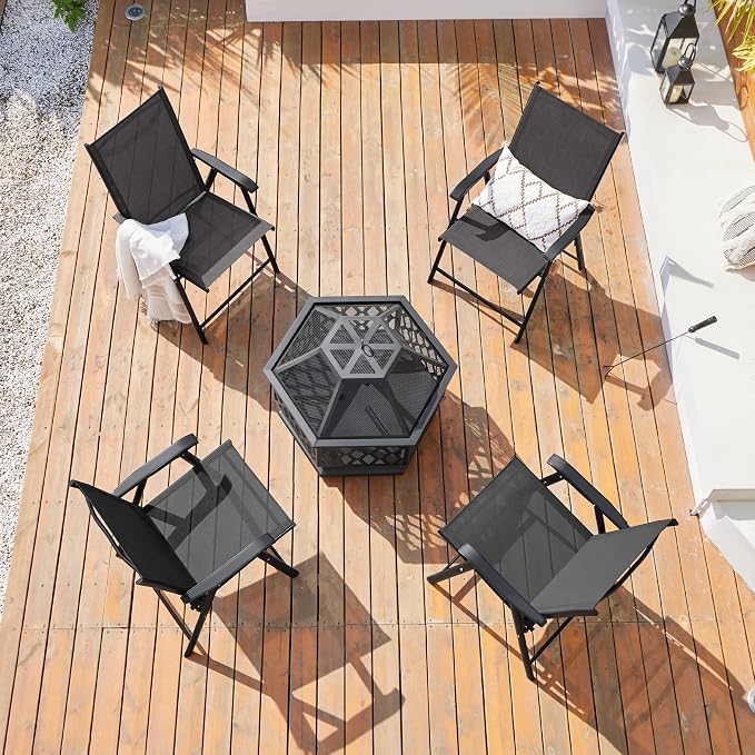 Yaheetech Patio Dining Chairs Set of 4 - Image 2