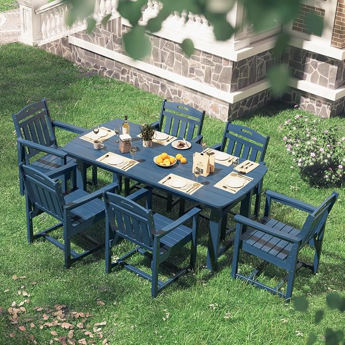 HDPE Outdoor Patio Dining Set - Image 7