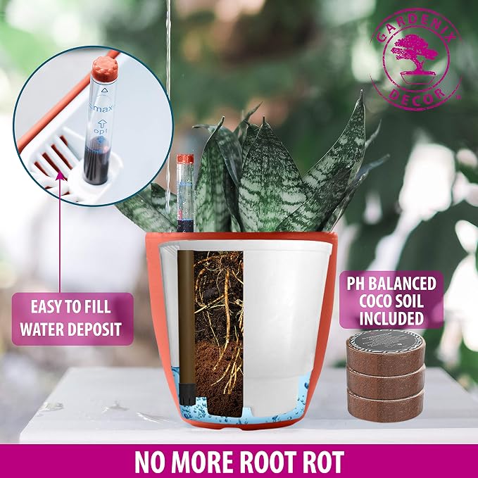 GARDENIX DECOR Self Watering Pots - Image 4