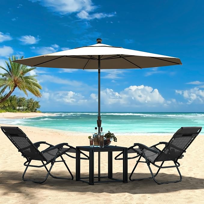 Yaheetech Zero Gravity Recliners Outdoor Adjustable Folding Reclining Lounge - Image 7
