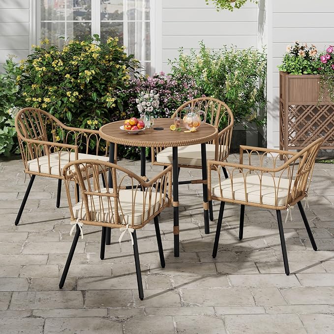 DWVO Outdoor Patio Dining Table Round - Image 6