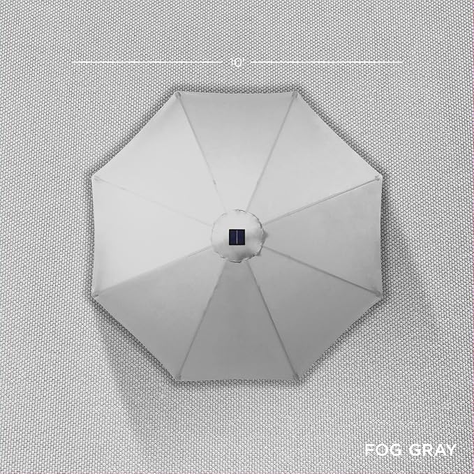 Best Choice Products 10ft Solar Polyester LED Lighted Patio Umbrella w/Tilt - Image 4