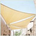 ColourTree 20' x 20' x 28.3' Beige Right Triangle CTAPRT20 Sun Shade Sail by ColourTree