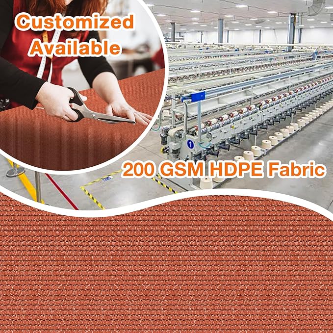 Artpuch 90% Sun Shade Cloth, 8 x 12 FT Pergola Shade Cover Canopy - Image 2