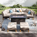 PHI VILLA 6-Piece Wicker Patio Furniture Set by PHIVILLAThepioneerofcomfortablehouseholdsupplies