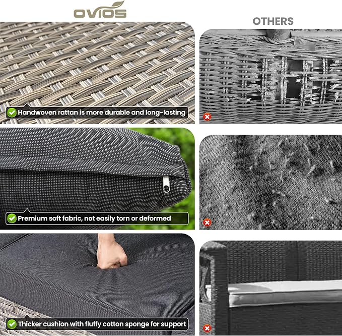 ovios 4-Piece Patio Furniture Set - Image 7