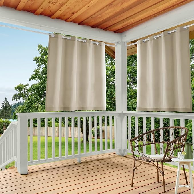 Town & Country Basics Cabana Solid Heavyweight Indoor Outdoor Curtains by TOWN+%26+COUNTRY+BASICS