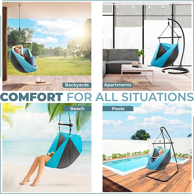 Sorbus Hanging Hammock Chair - Image 5
