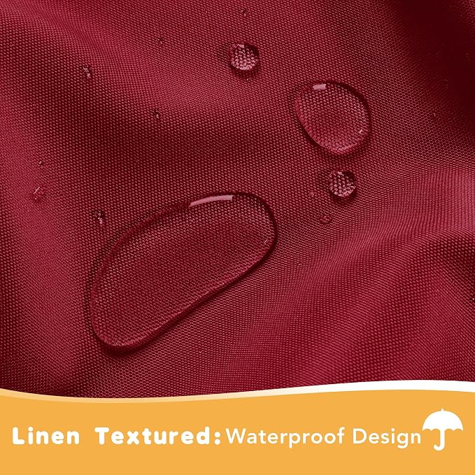 HolidayIdeas Red Outdoor Curtains - Image 2