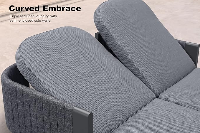 PURPLE LEAF Outdoor 2-Person Chaise Lounge - Image 3