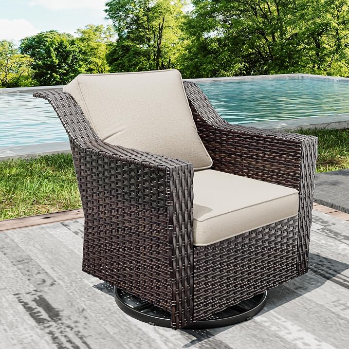 Joyside Outdoor Swivel Chair, Patio Swivel Chairs - Image 7