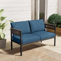 Gand Patio Outdoor Loveseat, Wicker Conversation Set by GrandPatio