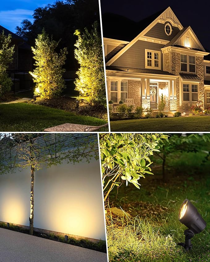 SUNVIE 6W Low Voltage Landscape Lighting LED Landscaping Lights Warm White Low - Image 5