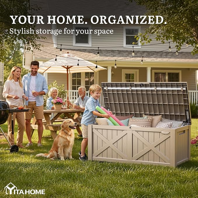 YITAHOME 150 Gallon Large Deck Box - Image 3