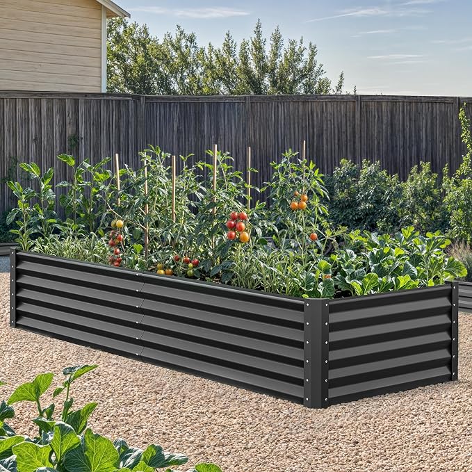YITAHOME 72x36x18 in 2pcs Galvanized Raised Garden Bed Kit, Large Metal Planter - Image 3