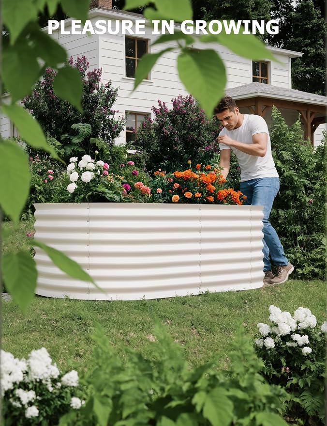 GarveeLife 8x4x2 ft Galvanized Raised Garden Bed - Image 5