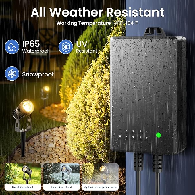 All-in-One Outdoor Low Voltage Landscape Lighting Kit, LED Landscape Spot Lights - Image 8
