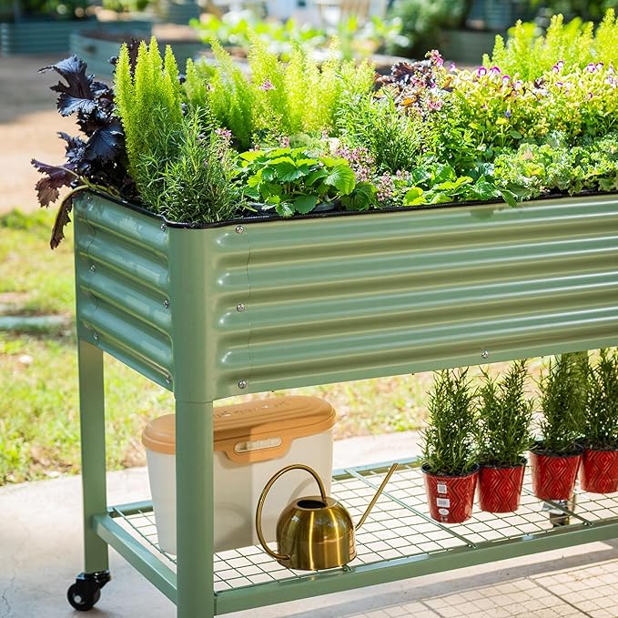 Elevated Raised Garden Bed-V Series, 700 Lbs Weight Capacity, Outdoor Planter - Image 9