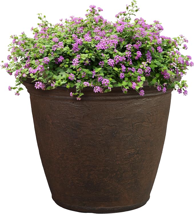 Sunnydaze 20-Inch Anjelica Large Plastic Pot by SunnydazeDecor