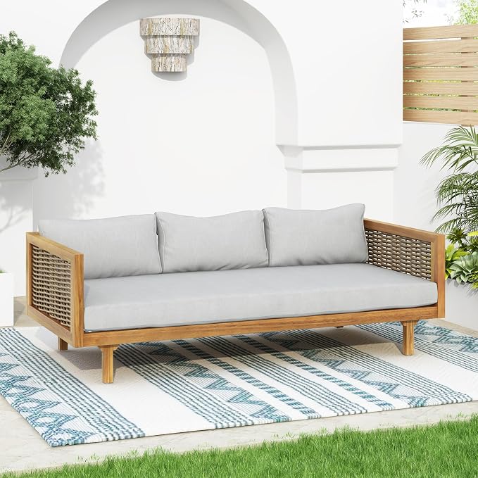Christopher Knight Home Claremont Patio Sofa and Coffee Table Set, 2 Piece - Image 9