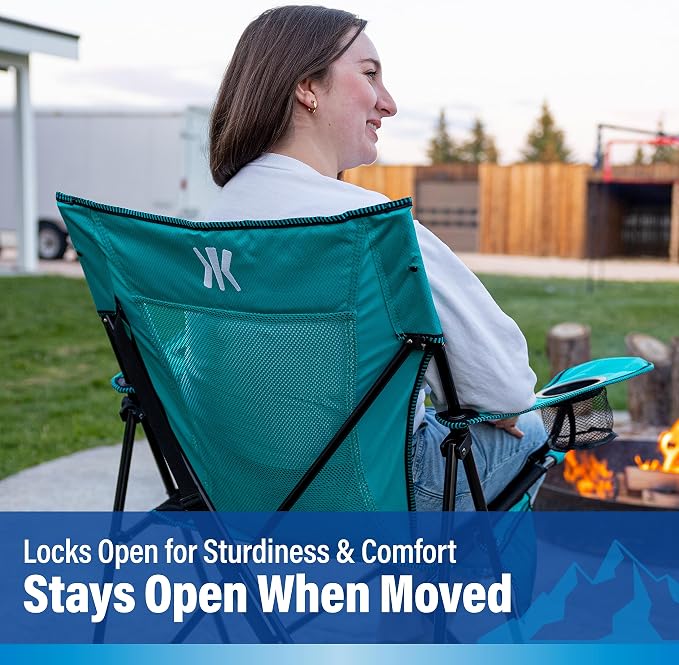 Kijaro Foldable Camping Chair, Vik Black - Image 12