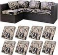 8Pcs Stretch Patio Cushion Covers, by BIETYONE