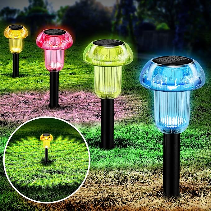 Easter Solar Pathway Lights Outdoor Decorative 4 Pack, Valentines Day Halloween - Image 9